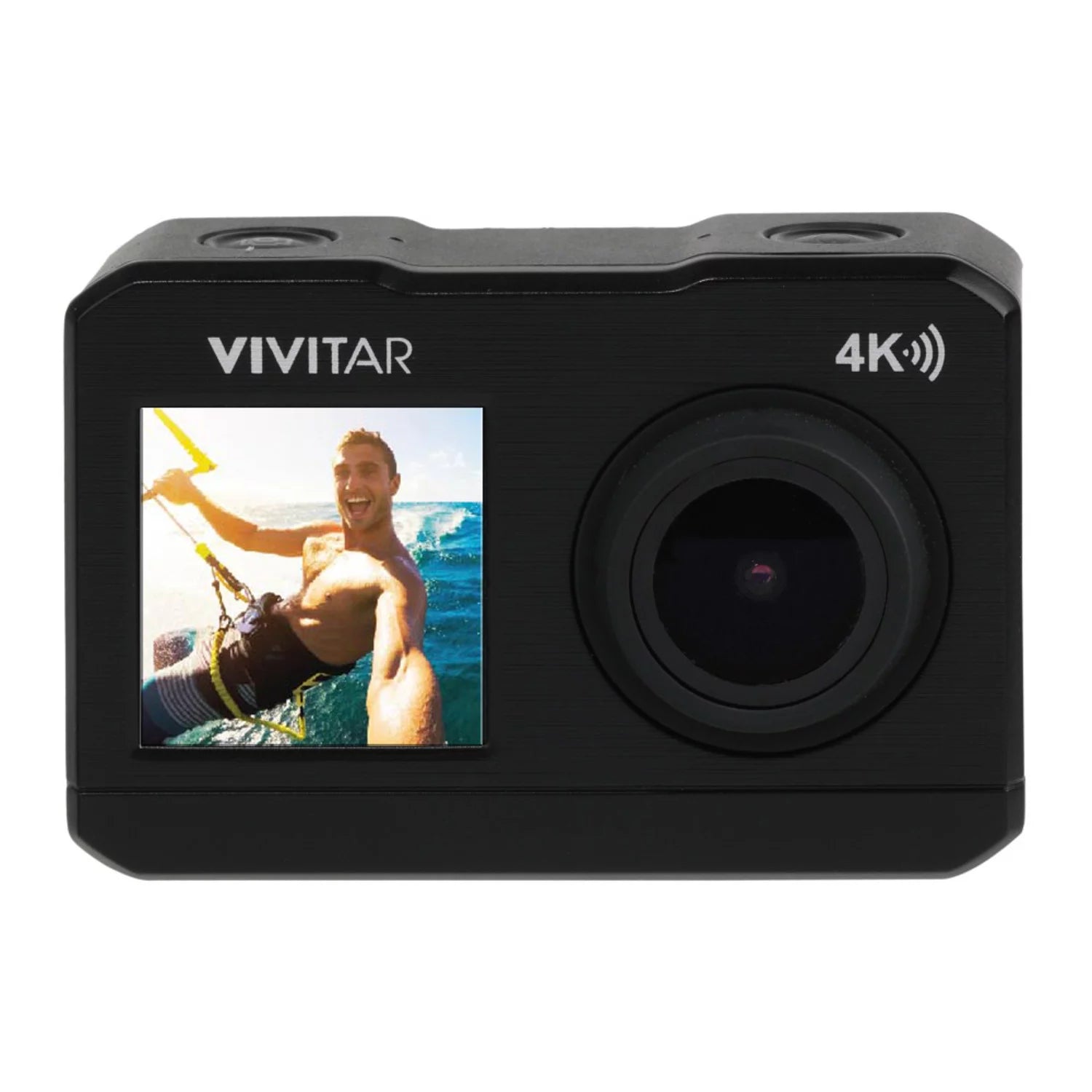 Vivitar DVR923 4K Ultra HD Action Camera Kit Dual Screen with Wifi Bonus Battery Includes SD Card Floating Handle Tripod Mounts 20 Megapixel