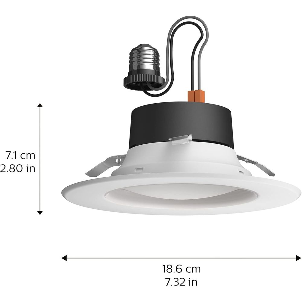 Philips Hue 578708 Bluetooth 5/6 High Lumen Recessed Downlight (4-Pack) - White Ambiance