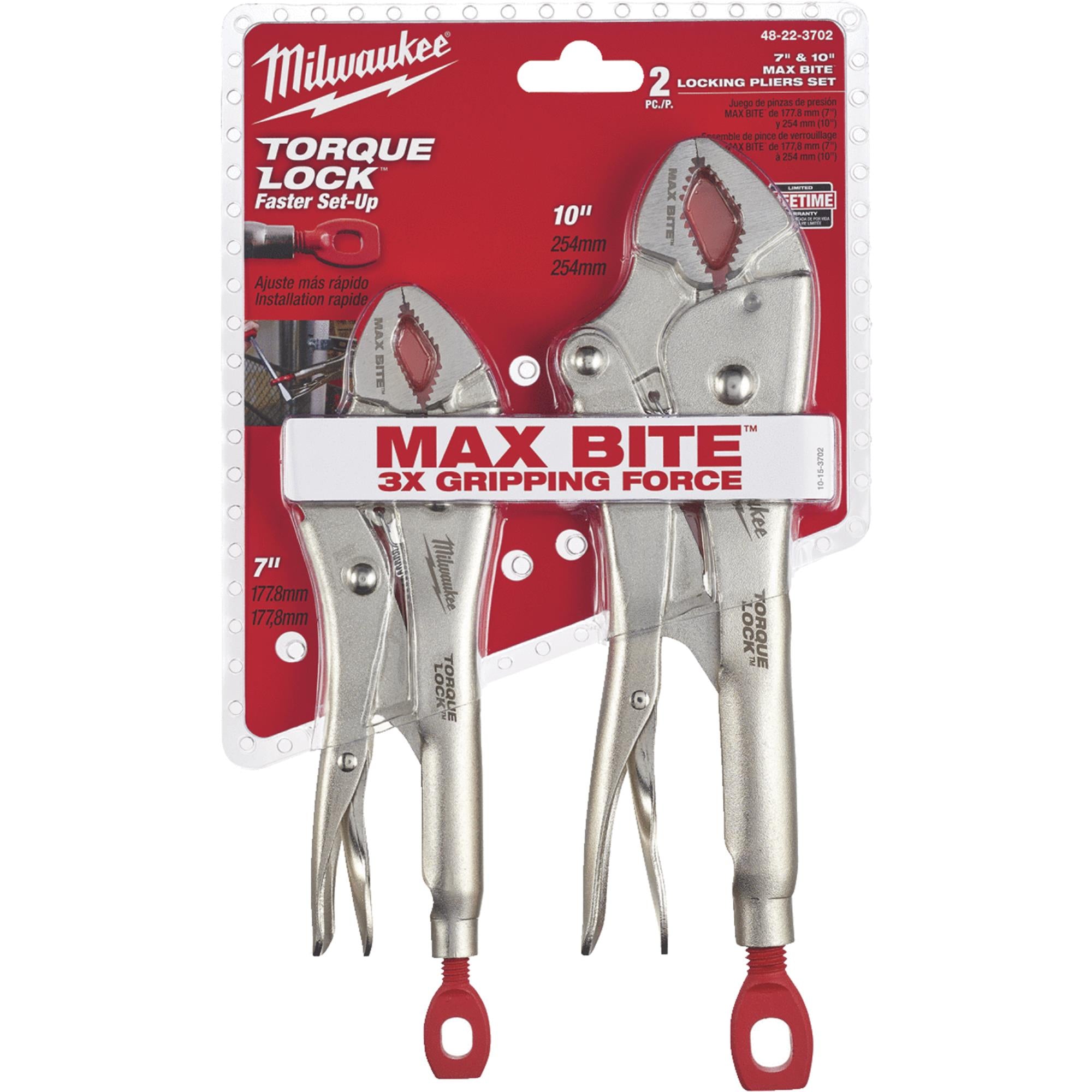 Milwaukee 48-22-3702 Torque Lock Locking Pliers Set