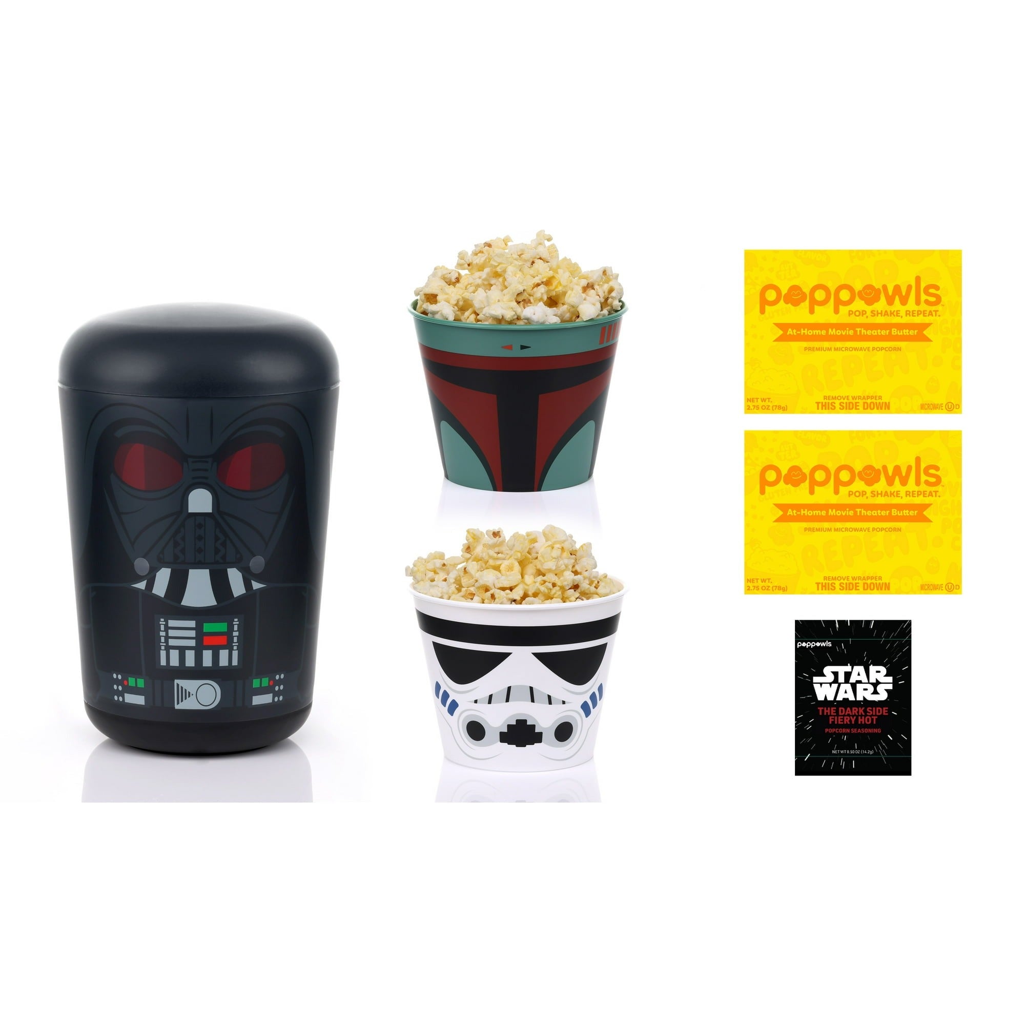 5 Time Zones Star Wars Darth Vader Poppowls At-Home Movie Theater Microwave Popcorn Kit