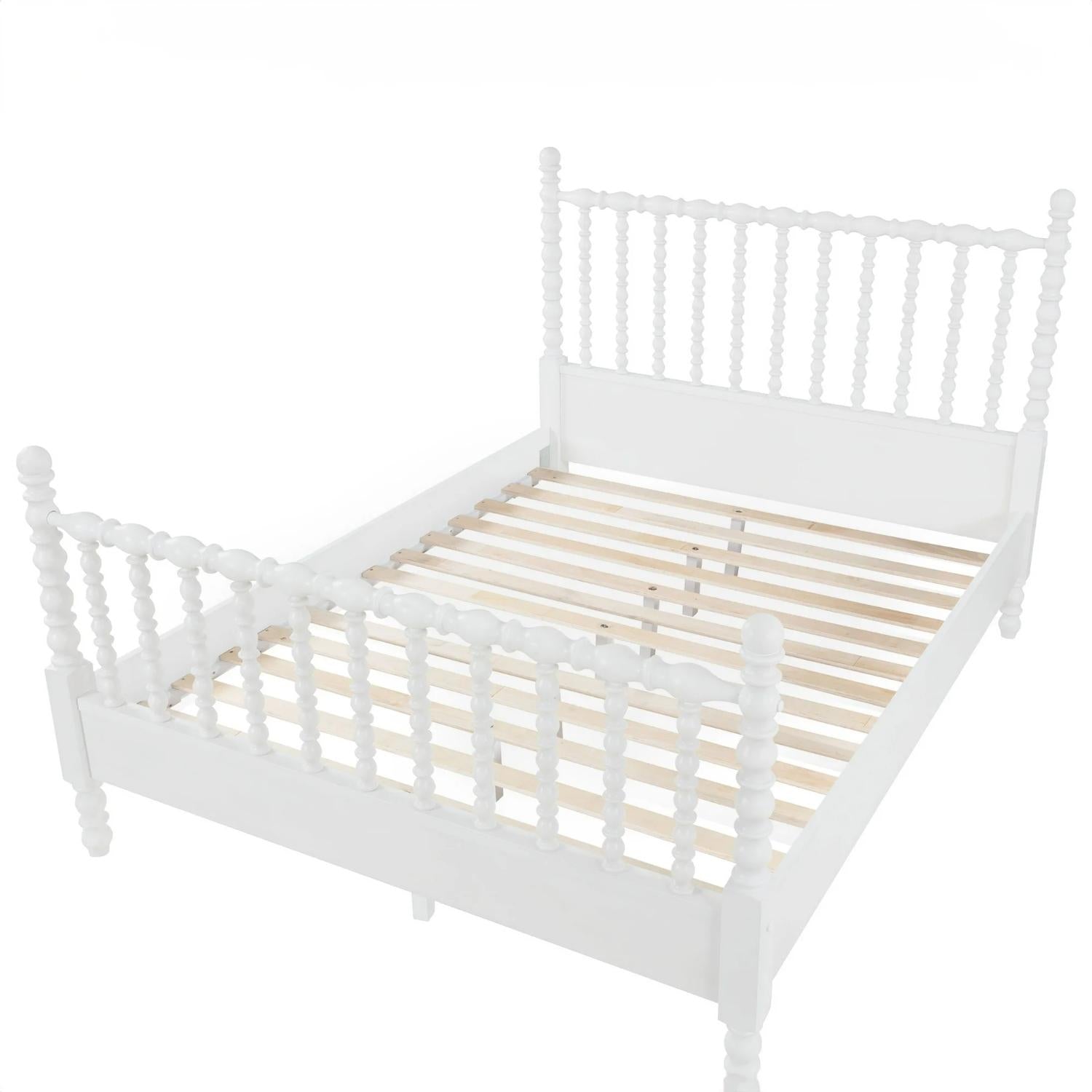 Pioneer Woman PW1425004710012 Harper Queen-Size Spindle Bed White