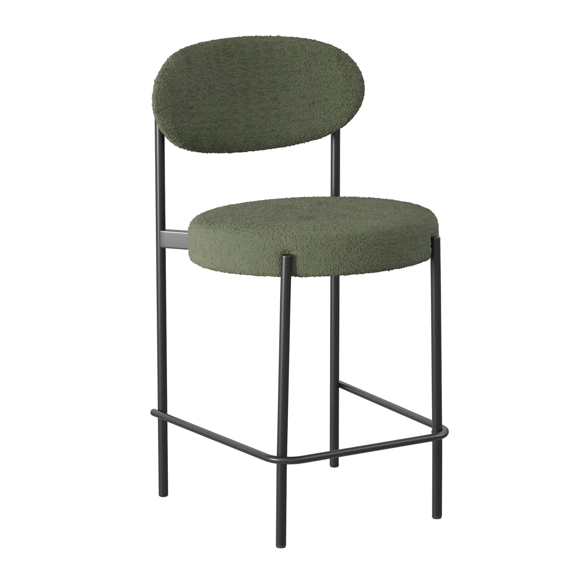 Better Homes & Gardens Boucle Counter Stool, Olive