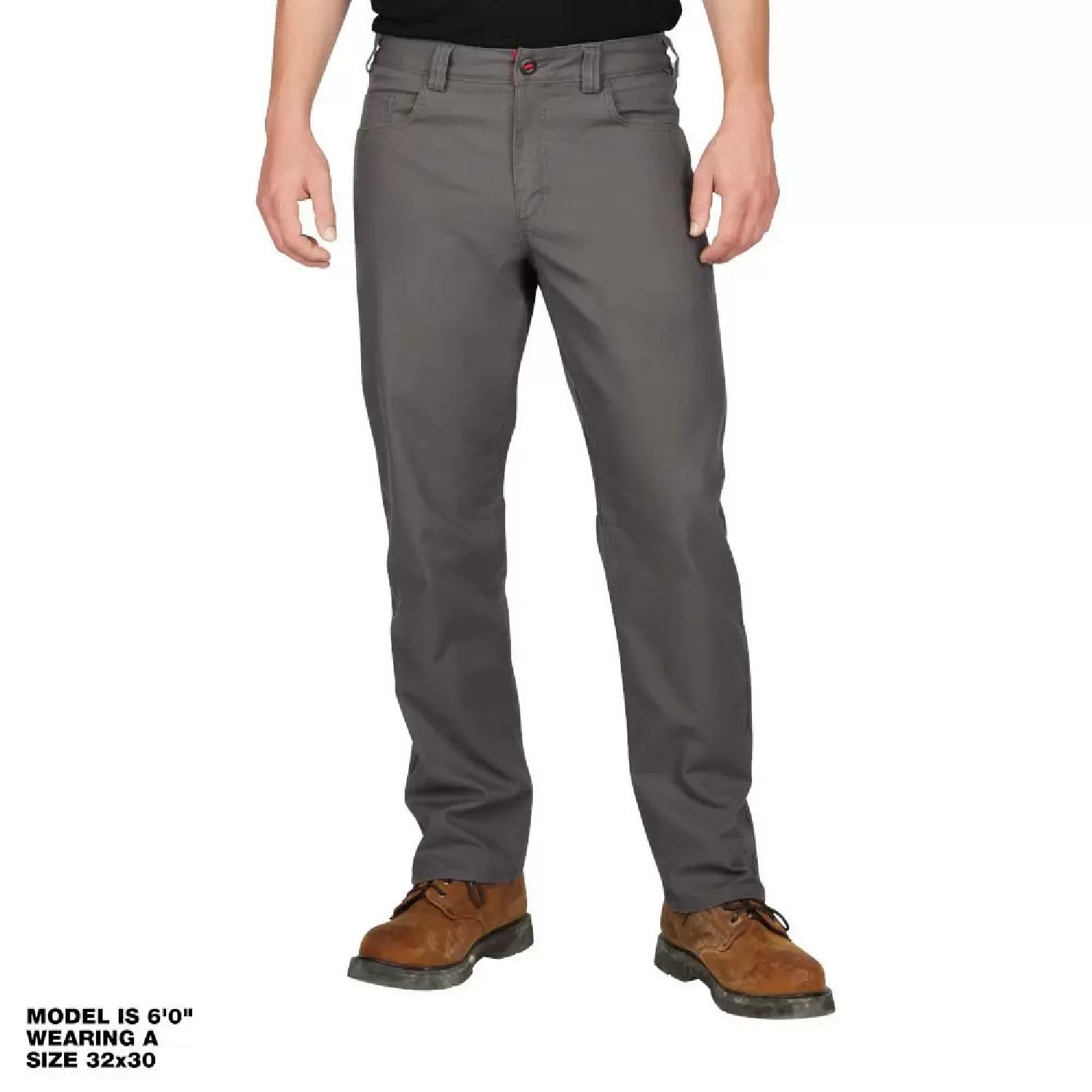 Milwaukee 701G-3632 Men's 36 in. x 32 in. Gray Cotton/Polyester/Spandex Flex Work Pants with 6 Pockets