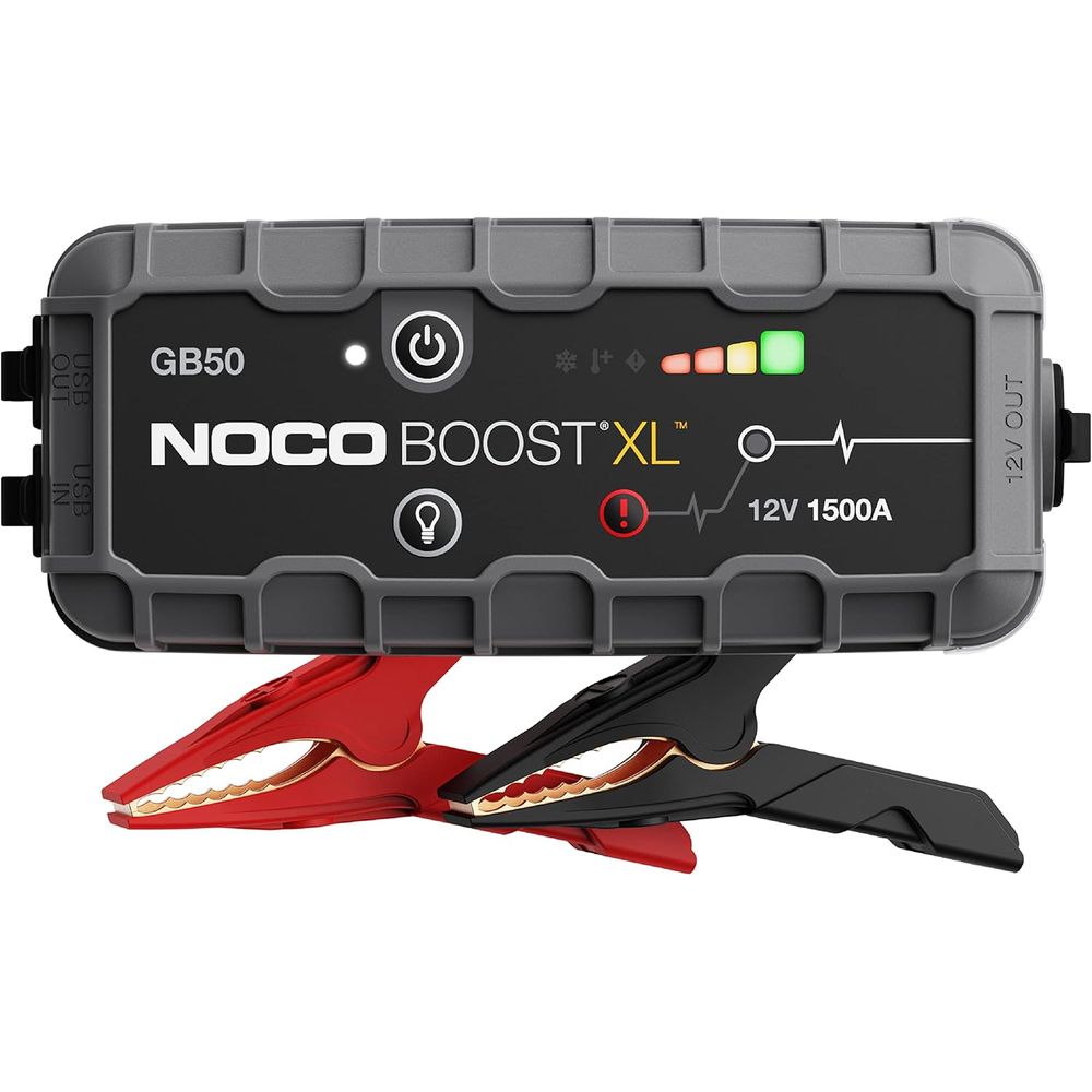 Noco GB50 Boost XL 1500 Amp 12-Volt UltraSafe Lithium Jump Starter Box, Black