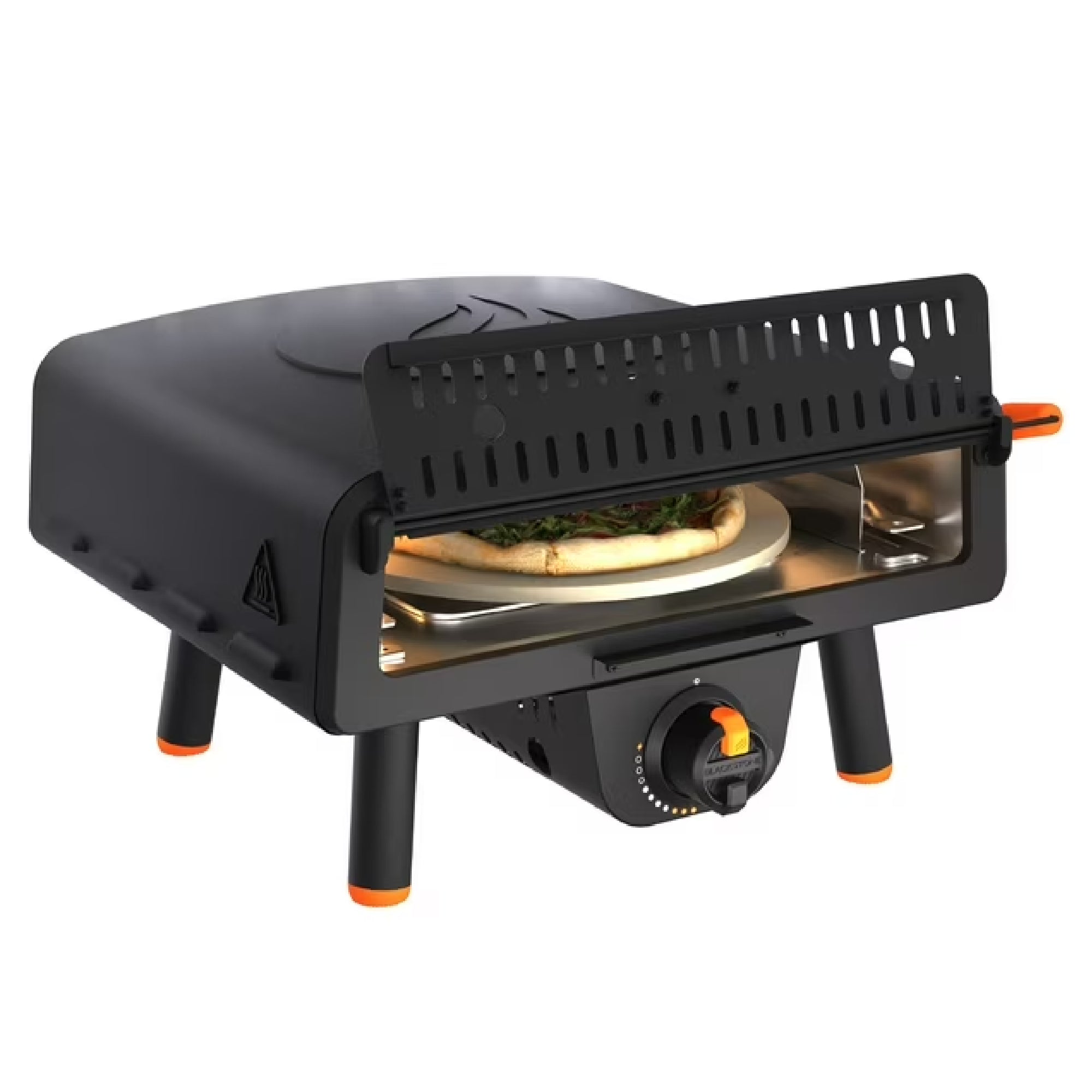 Blackstone 2238 Outdoor Tabletop Propane Pizza Oven with 13 Rotating Pizza Stone