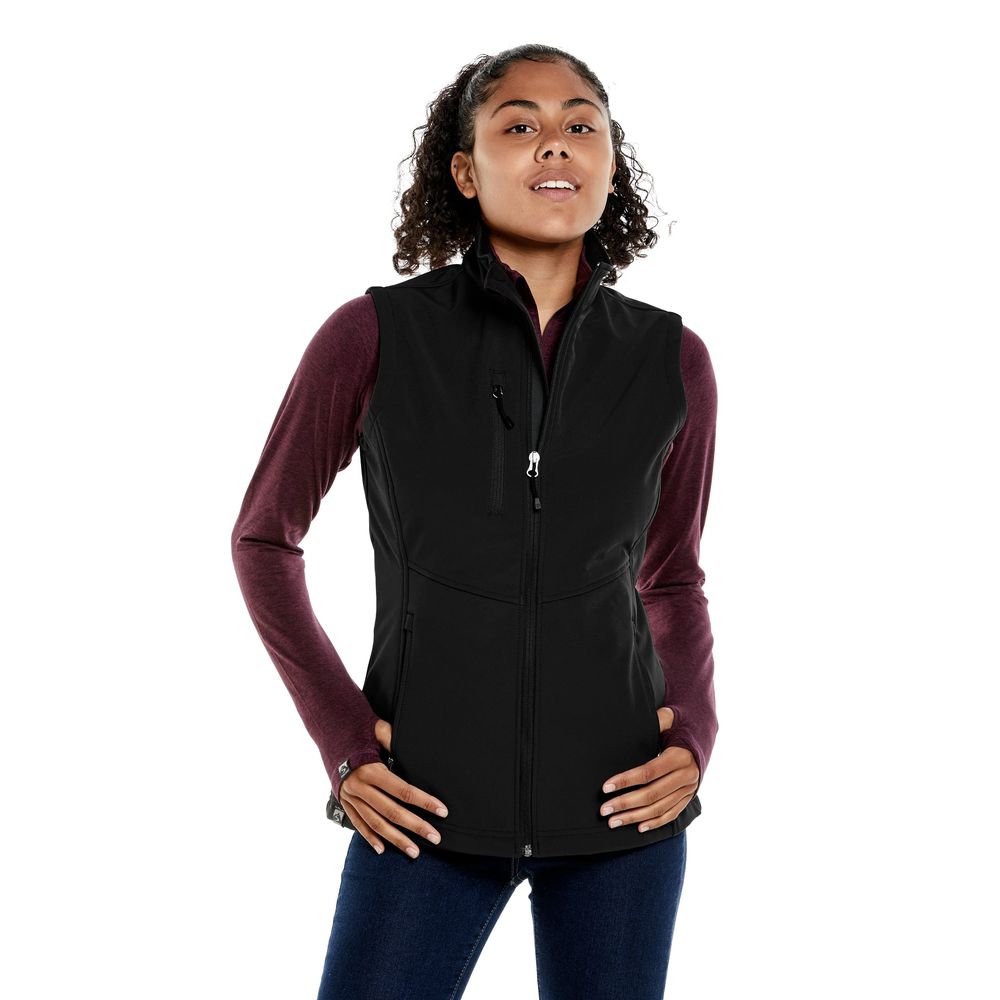 Storm Creek 4055Bk:Xl The Trailblazer High-Stretch Fleece-Lined Vest for Ladies - Black - XL