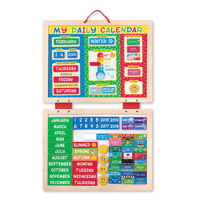 Melissa & Doug 9253 My Magnetic Daily Calendar For Kids