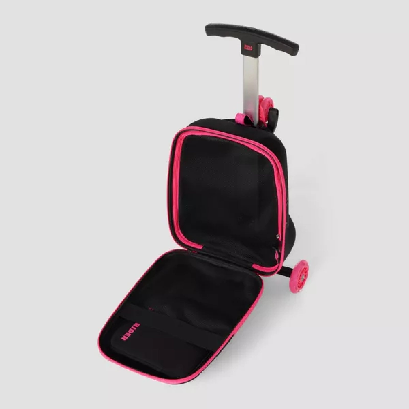 Roll Rider Softside Medium Checked Scooter Suitcase, Pink