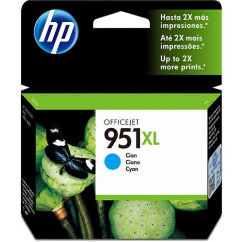 HP CN046AN 951XL Ink Cartridge, Cyan High Yield