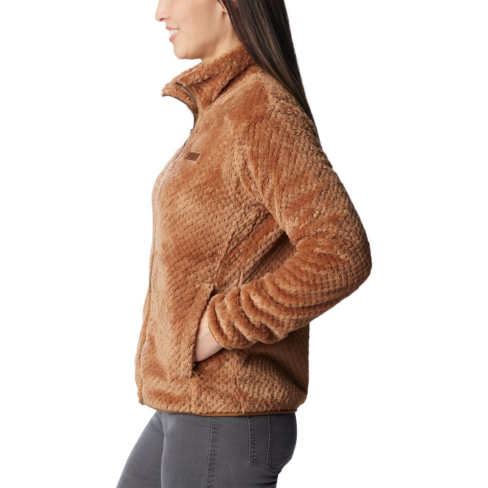 Columbia Fire Side II Sherpa Full-Zip Jacket for Ladies - Camel Brown - 2X