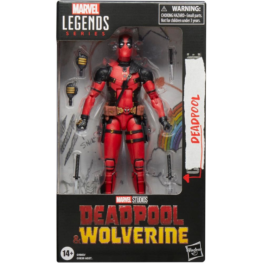 Marvel G1660 Legends Series Deadpool, Deadpool & Wolverine Collectible 6 Inch Action Figure