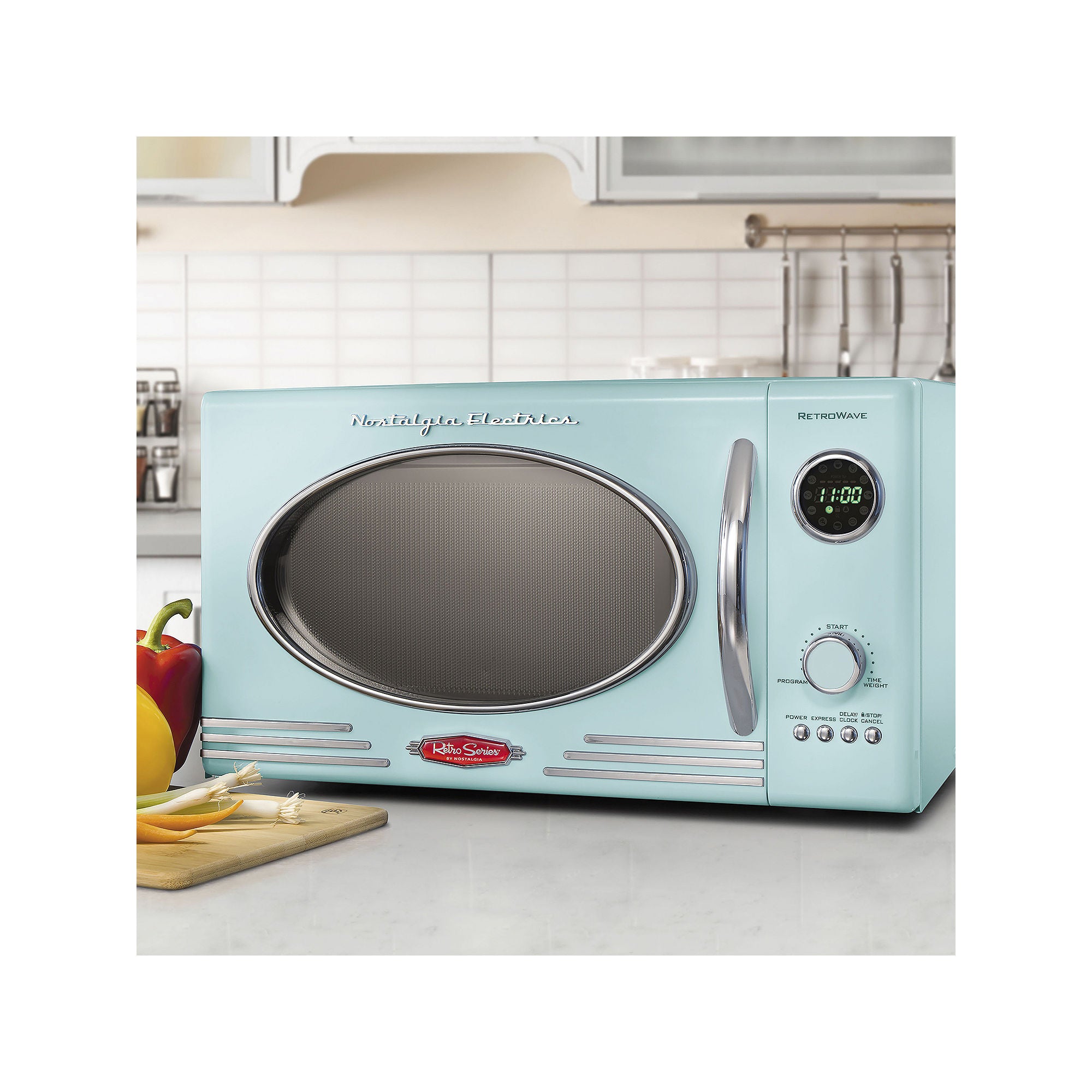 Nostalgia Retro Microwave Oven - .9 Cu. Ft. NRMO9AQ - AQUA ONE SIZE