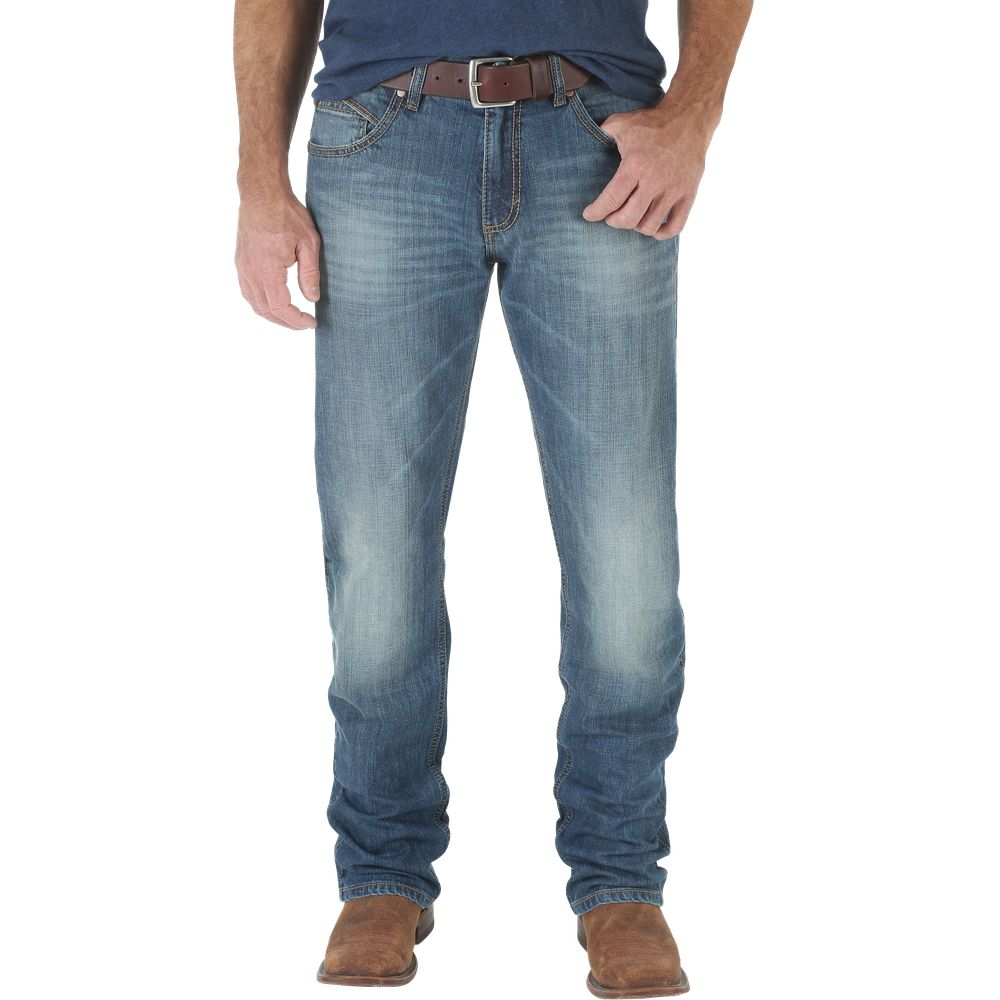 Wrangler Retro Slim-Fit Straight-Leg Jeans for Men - Cottonwood - 36x32