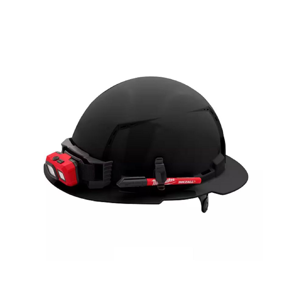 Milwaukee 48-73-1231 BOLT Black Type 1 Class C Full Brim Vented Hard Hat, Black