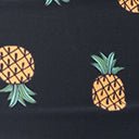 Unique Vintage Plus Size Black & Pineapple Print Totally Tied Up Swim Top