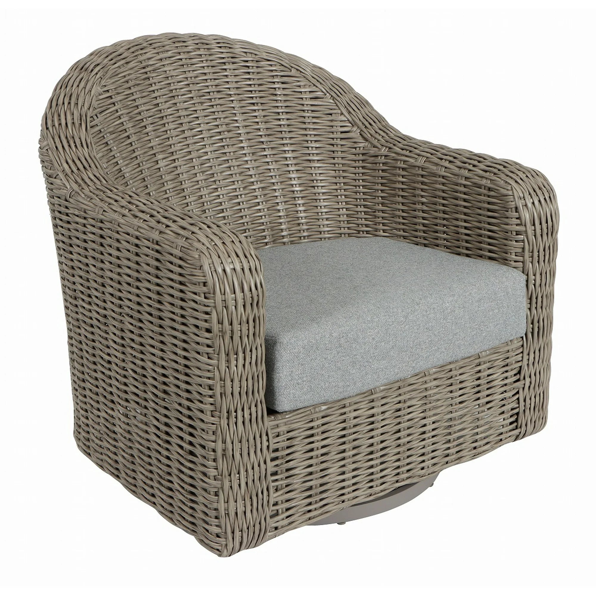 Better Homes & Gardens BH5608811816006 Bellamy Outdoor Wicker Barrel Back Chair, GrayBetter Homes & Gardens BH5608811816006 Bellamy Outdoor Wicker Barrel Back Chair, Gray