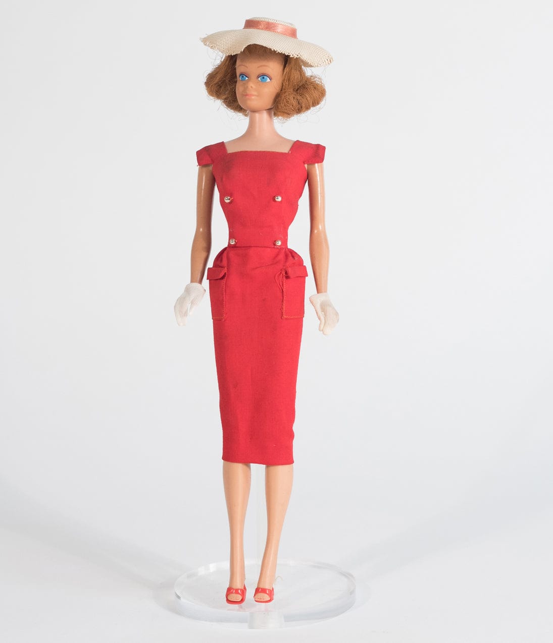 Barbie x Unique Vintage Red Sheath Sensation Wiggle Dress