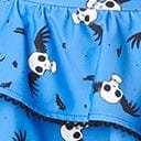 Corpse Bride x Unique Vintage Blue & Flying Skulls Marlene Crop Swim Top