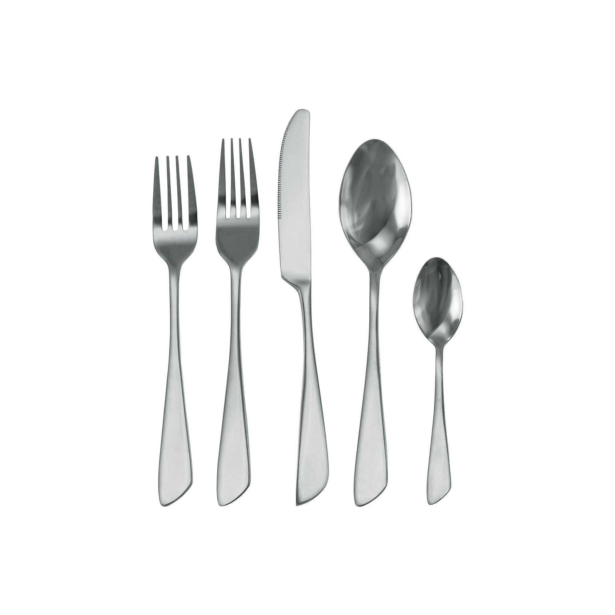 Megachef Gibbous 20-Pc. 18/10 Stainless Steel Flatware Set - SILVER ONE SIZE