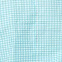 Sky Blue Gingham Scalloped Top & Pants Set