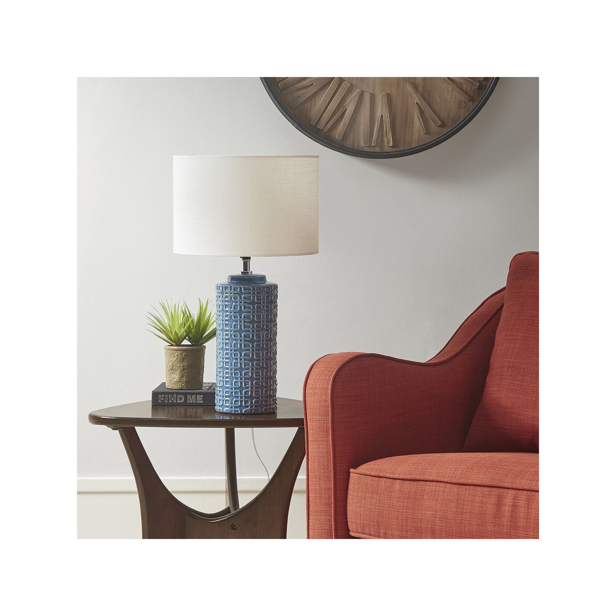 Ink + Ivy Ink+Ivy Jayda Ceramic Table Lamp - NAVY ONE SIZE