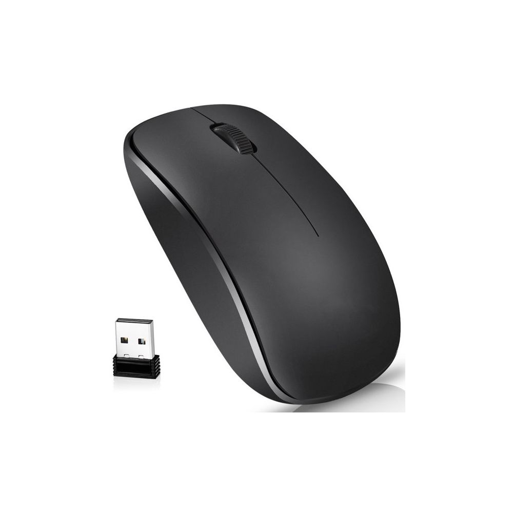 Suproot DD-A20 Wireless Mouse Full Size Ambidextrous Curve Design, Precise Cursor Control Scrolling Wide Scroll Wheel Thumb Grips for Laptop, Computer