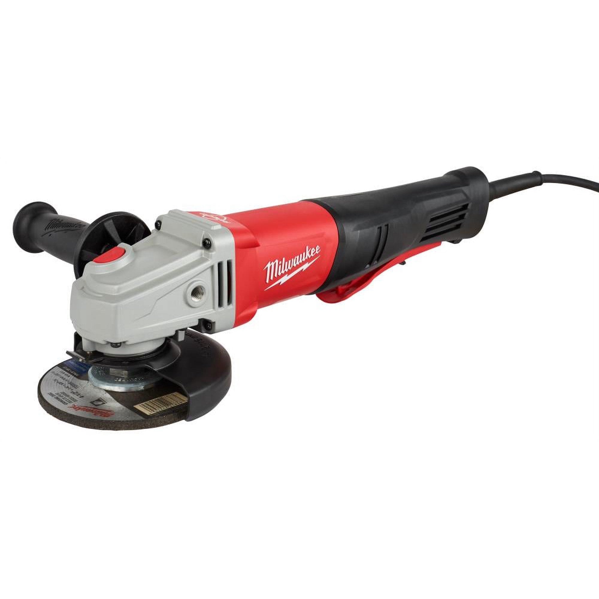 Milwaukee 6143-31 11 Amp 4.5 - 5 Braking Grinder With No-Lock Paddle Switch