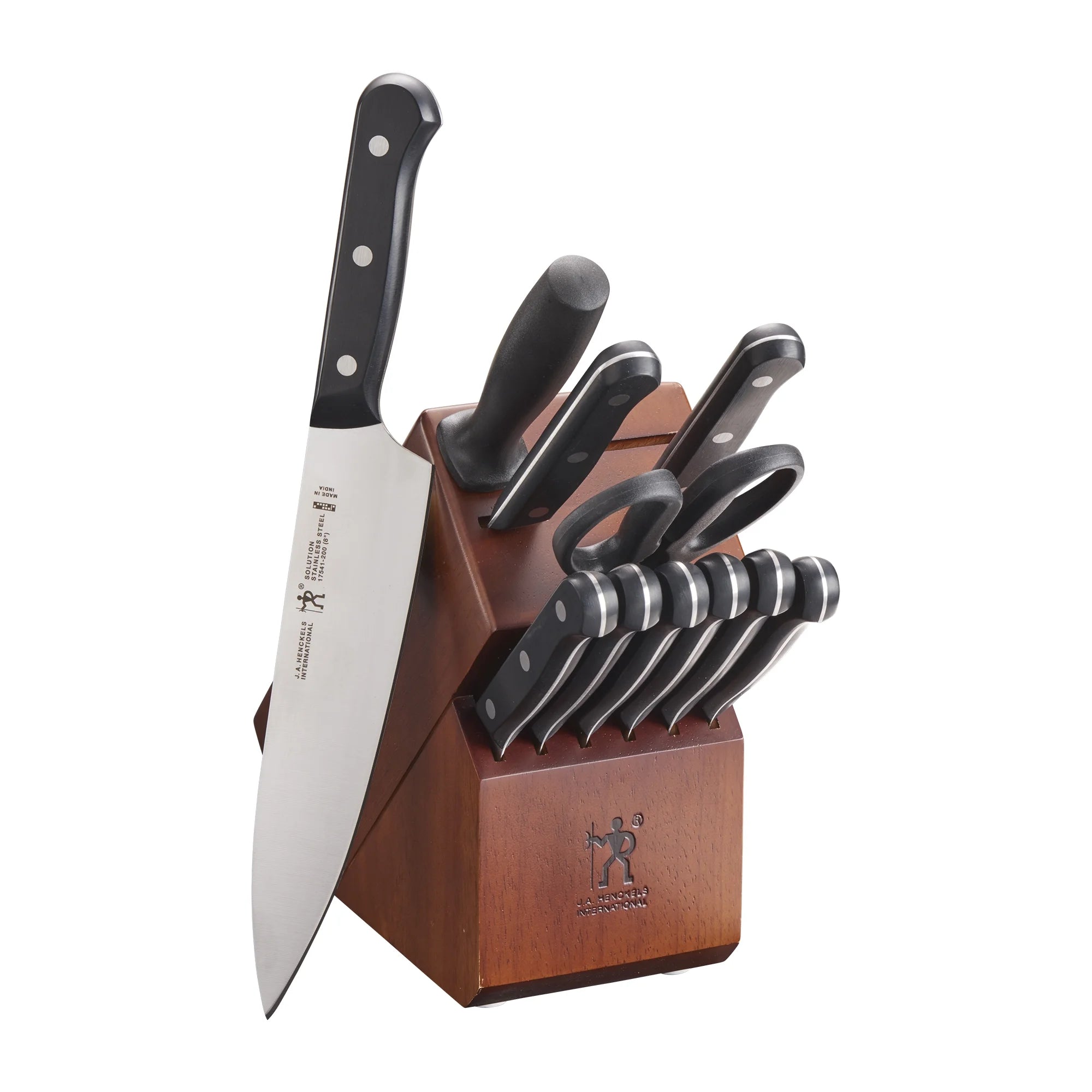 Henckels International 12-PC German Stainless Steel Knife Block Set