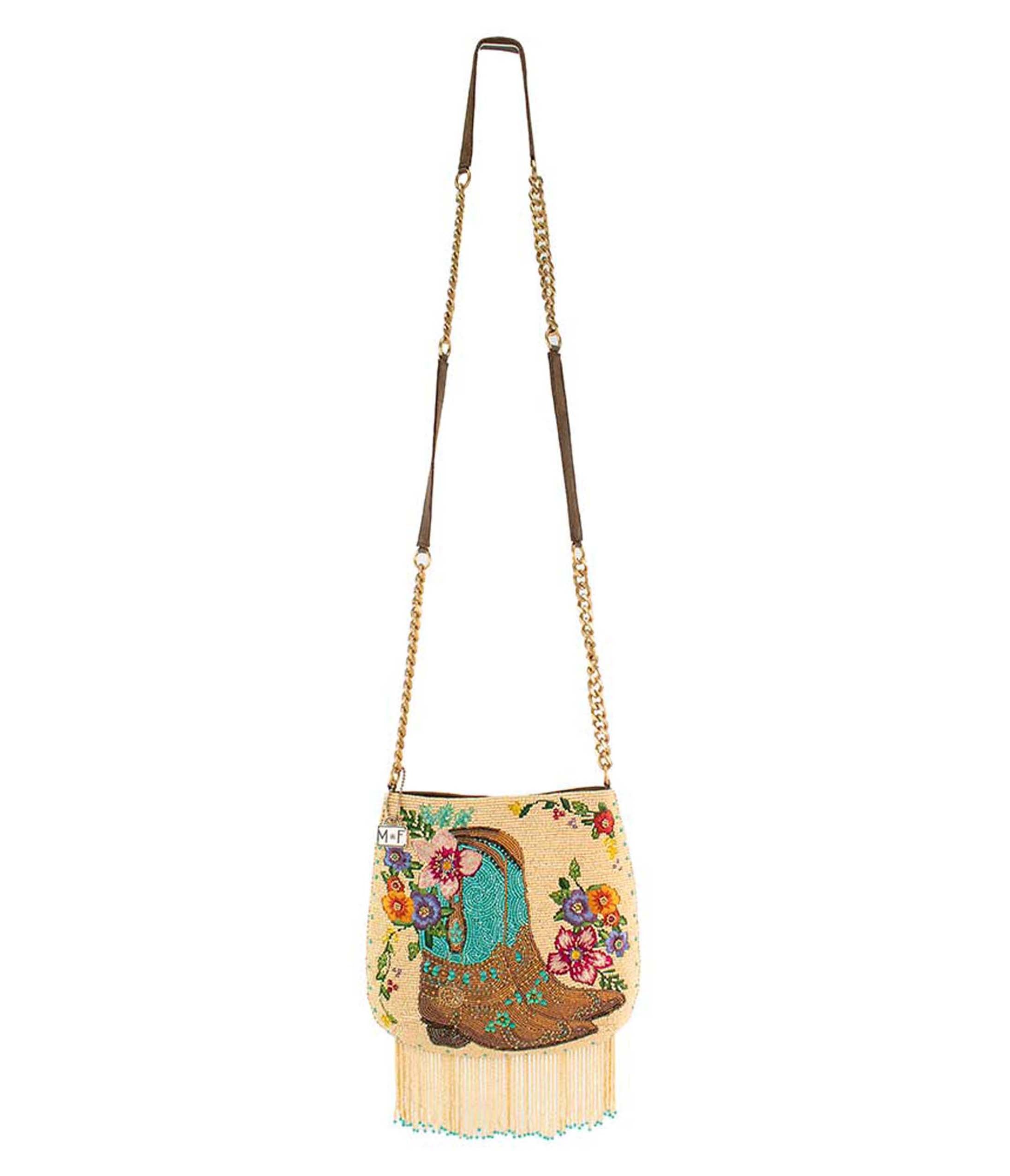 Mary Frances Line Dance Crossbody Handbag