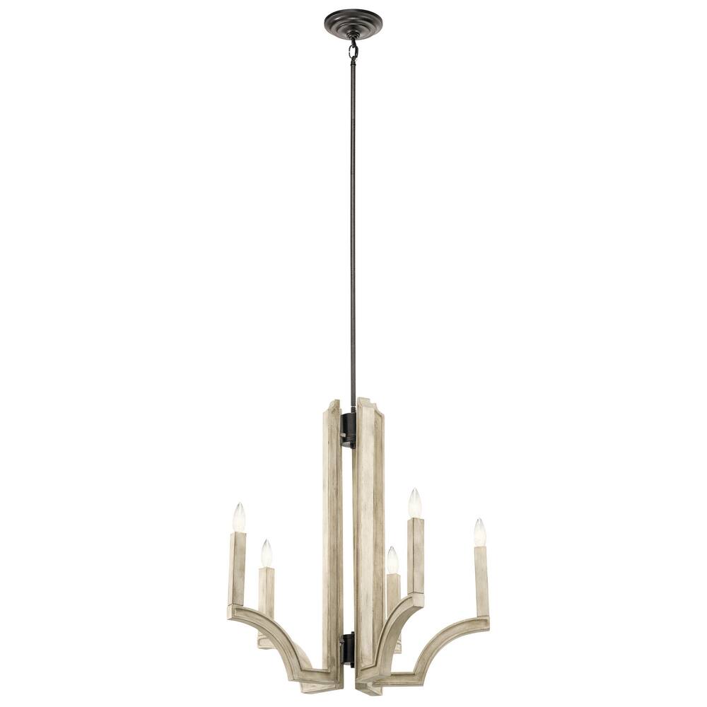 Kichler Lighting 44260AVI Botanica Five Light Chandelier -Traditional Installation