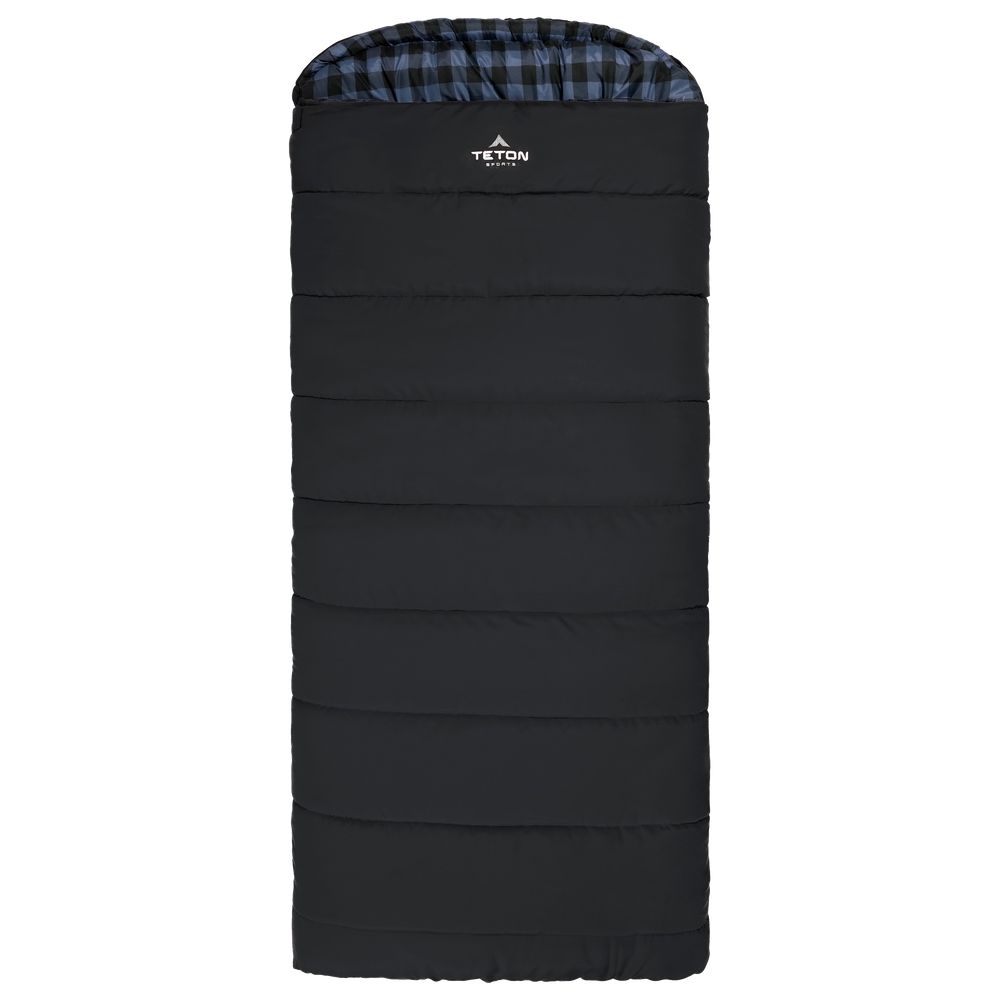 TETON Sports 10032 Bridger 0 F Canvas Sleeping Bag - Charcoal/Blue