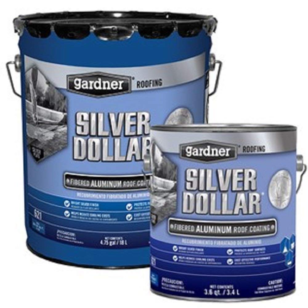 Silver Dollar 6215GA Aluminum Roof Coating 5 Gallon