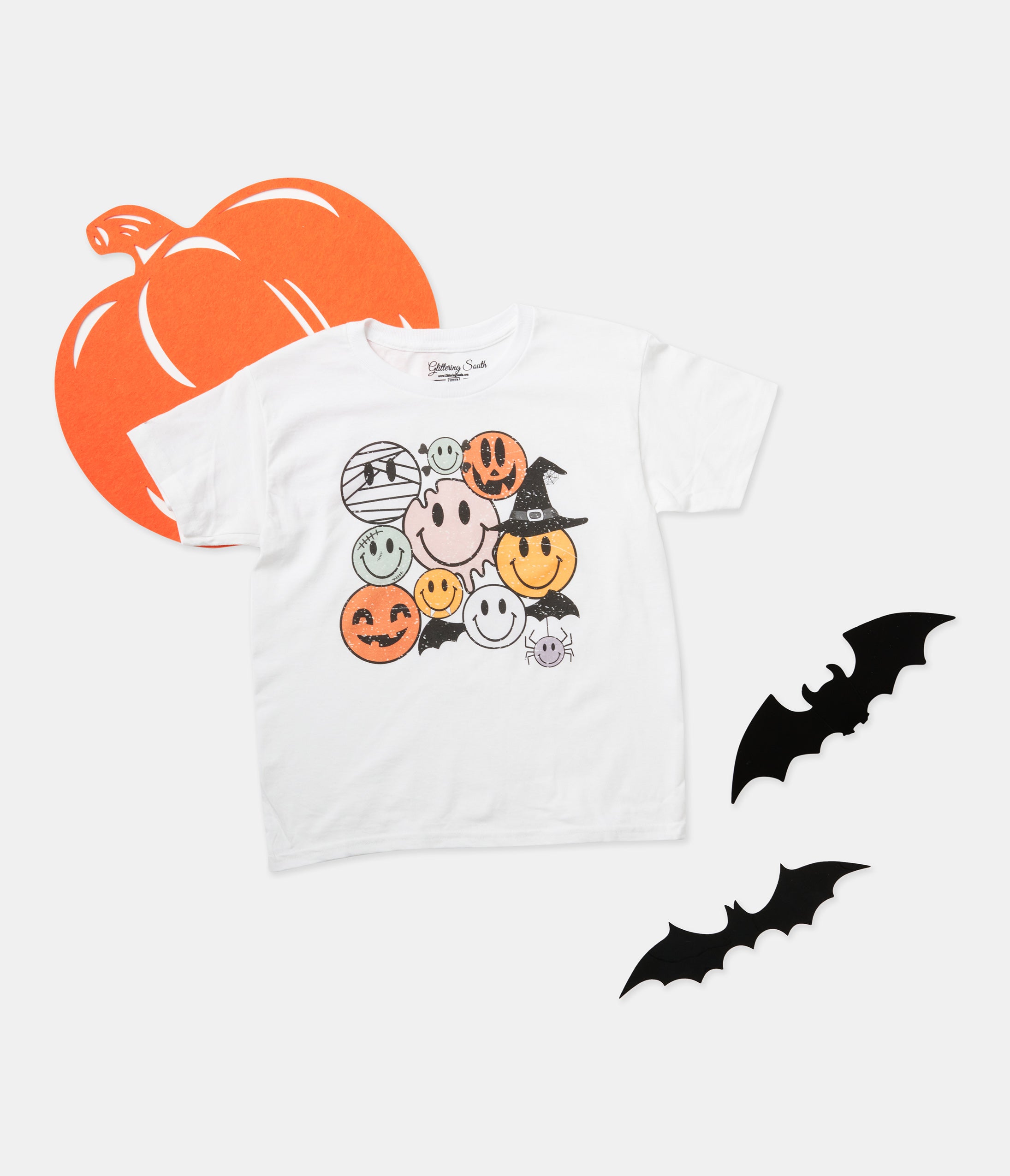 Trick or Treat Faces Youth Graphic Tee