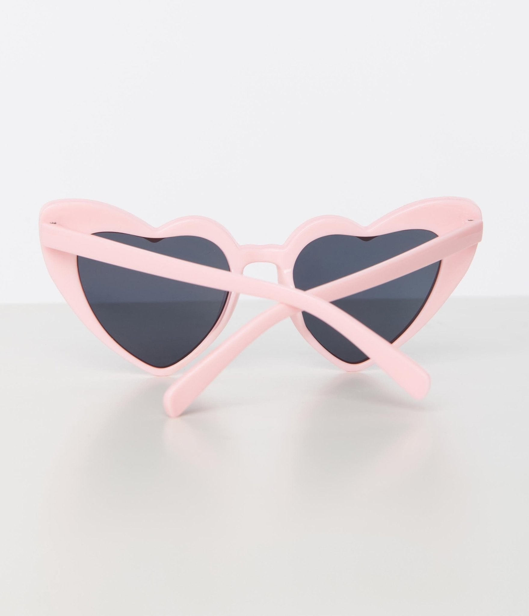 Unique Vintage Light Pink Heart Sunglasses