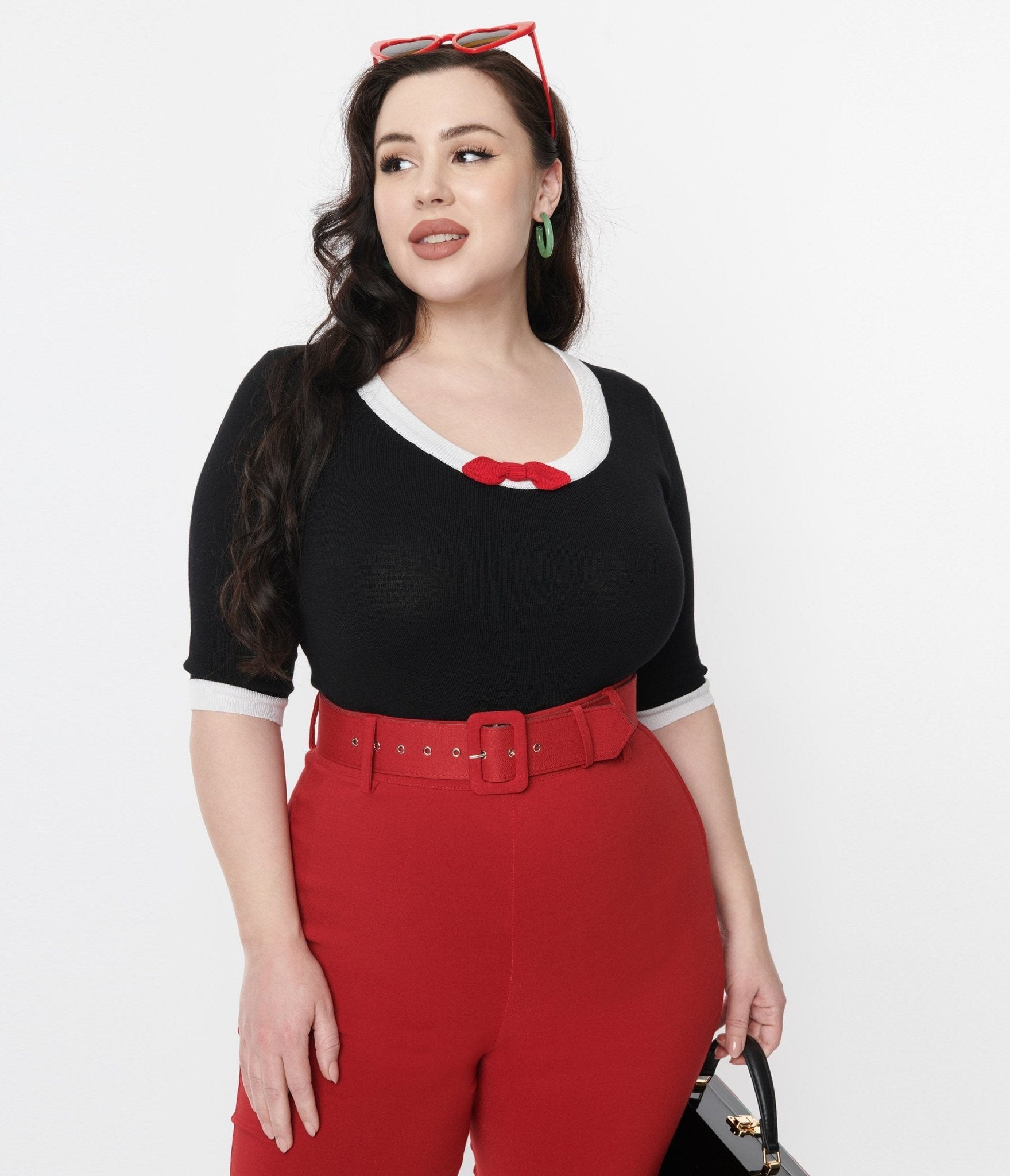 Collectif Black Freya Knit Top