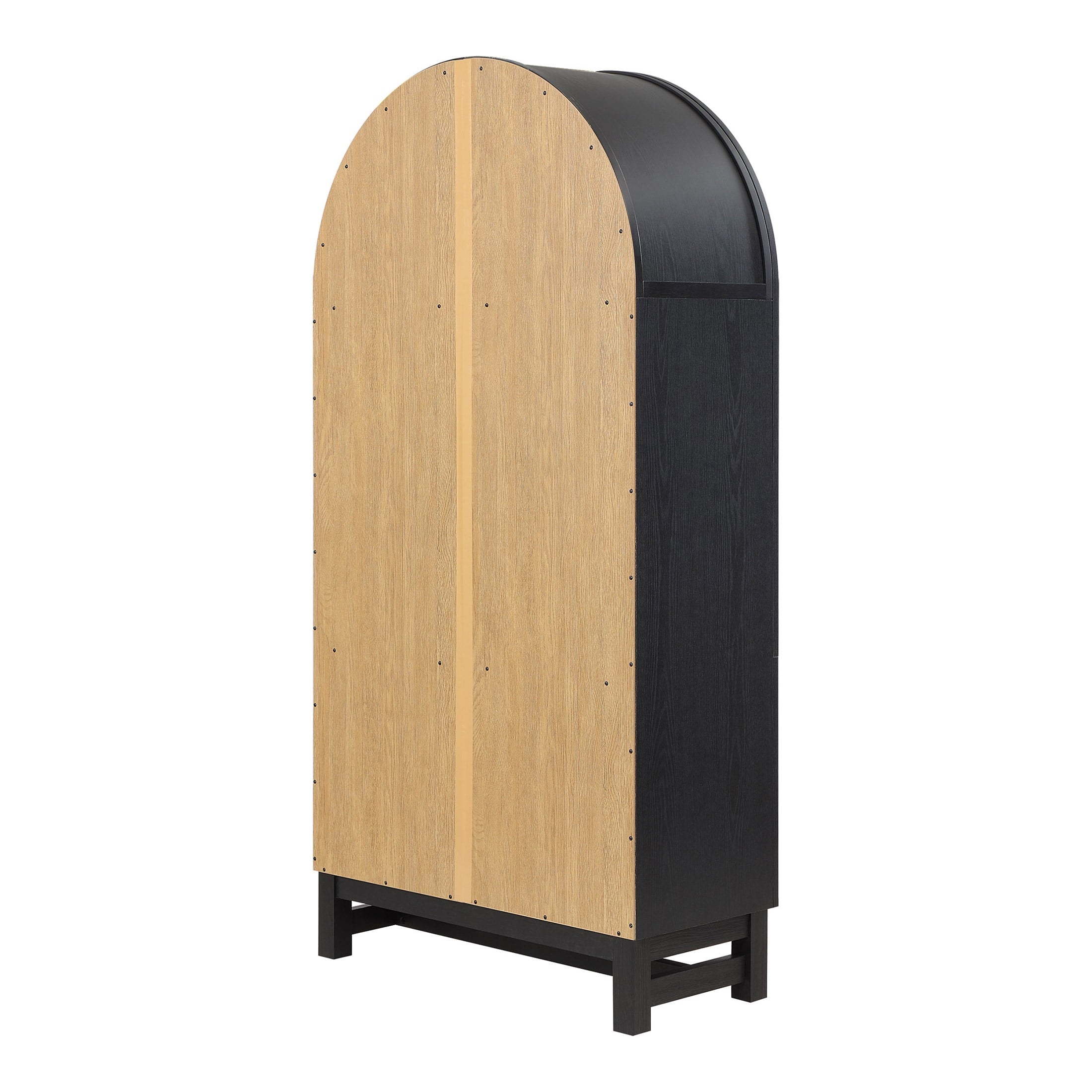 Better Homes & Gardens BHF336158813032 Juliet Kitchen Rounded Solid Wood Frame Arc Cabinet, Black Finish