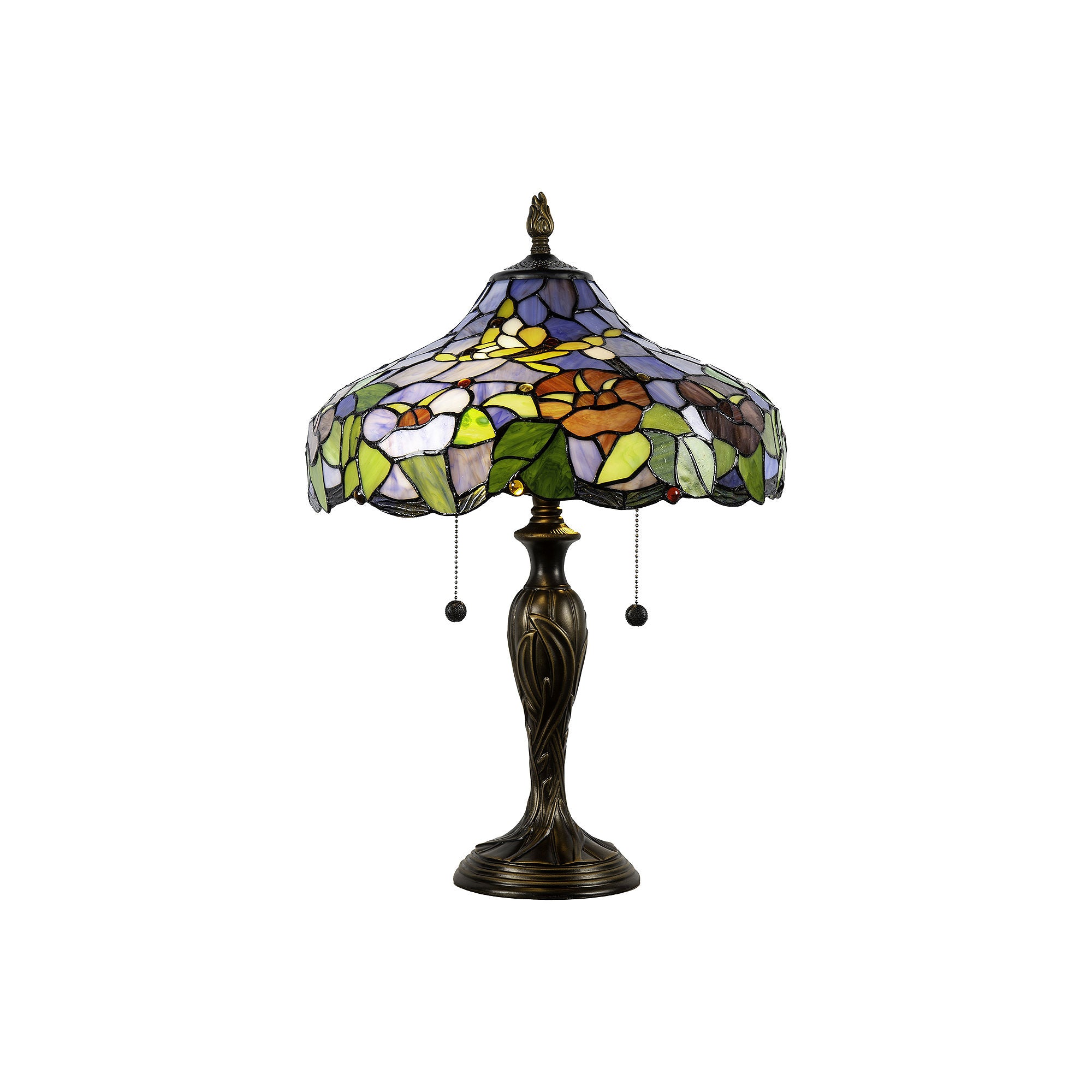 Dale Tiffany 23 Tuscany Garden Tiffany Table Lamp - BLUE ONE SIZE