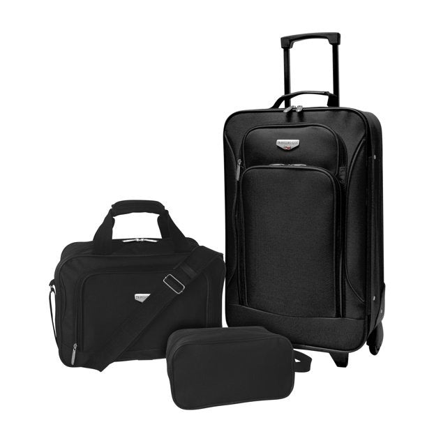 Travelers Club EVA-12203-001 Euro Value Ll 20 Inch Lightweight Luggage Black