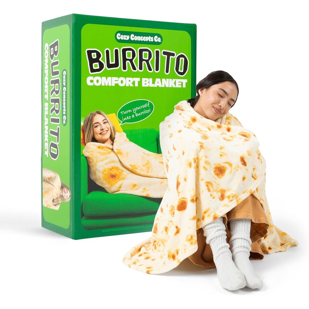 What Do You Meme CBB564 Cozy Concepts Burrito Comfort Blanket by Relatable, Large Size 65