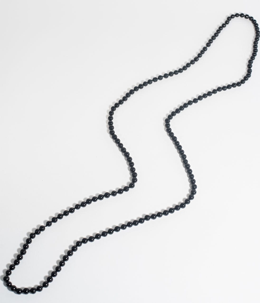 Black 60 Long Pearl Necklace