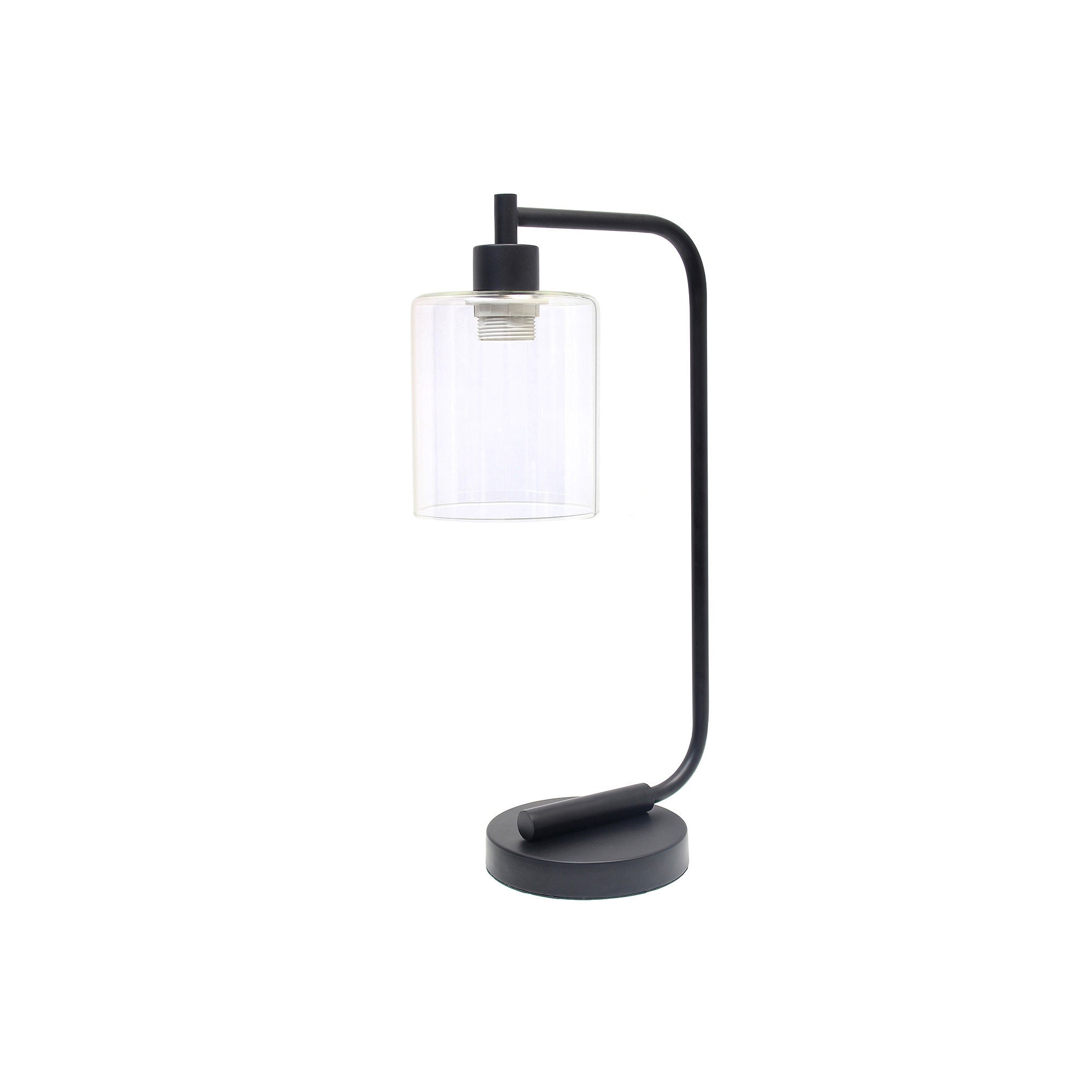 Asstd National Brand Lalia Home Glass Shade Modern Desk Lamp LHD-2003-BK - BLACK ONE SIZE