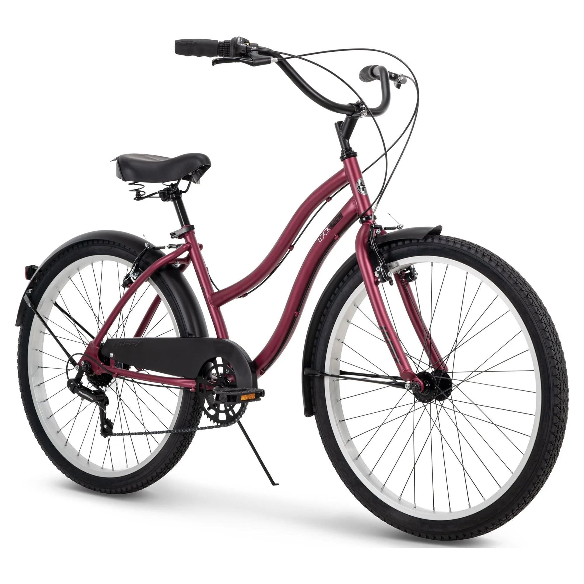 Huffy 56512 Lockland Cruiser Bike, 26 Wheels, 7-Speeds, Pink