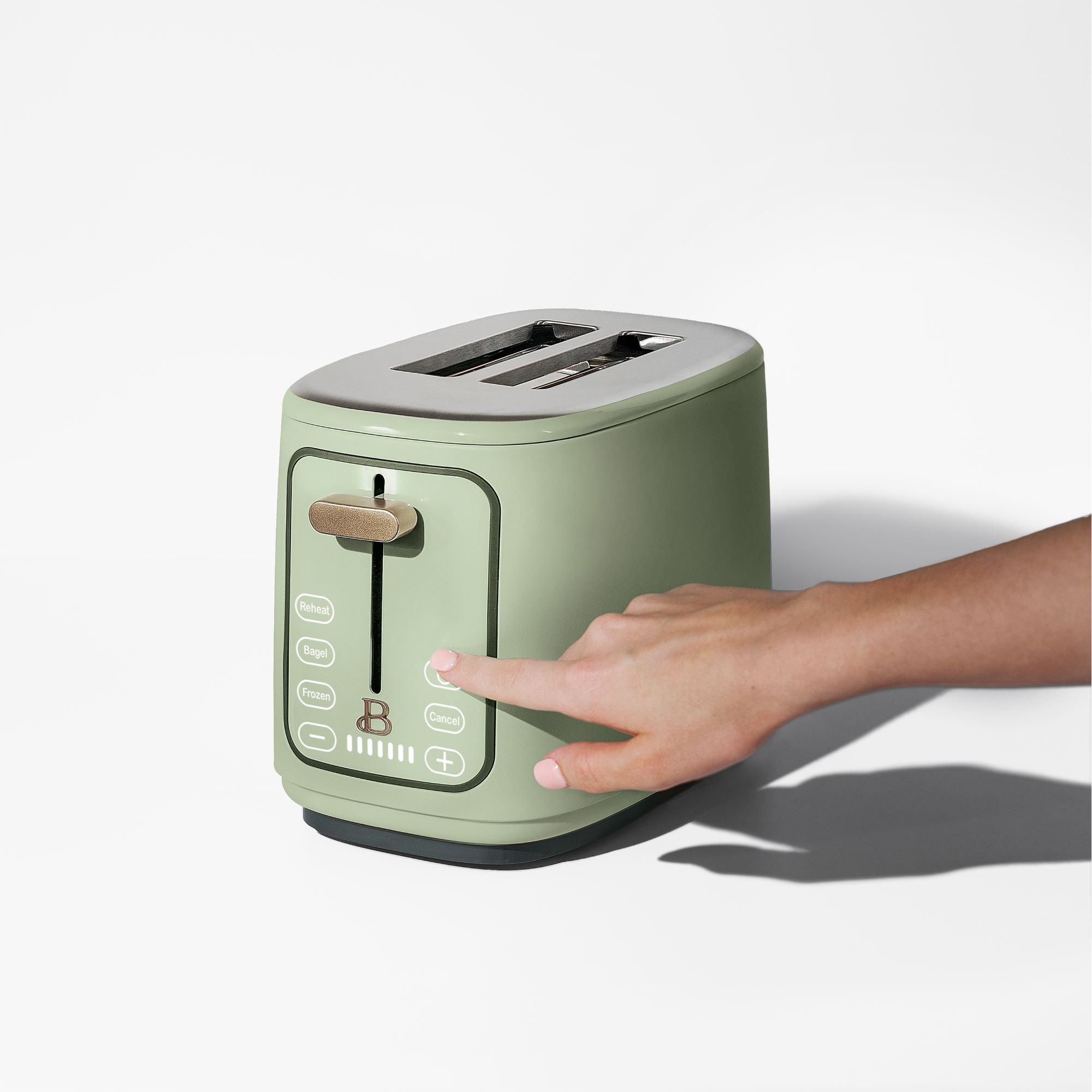 Made by Gather 19019 Beautiful 2 Slice Touchscreen Toaster, Sage Green by Drew Barrymore