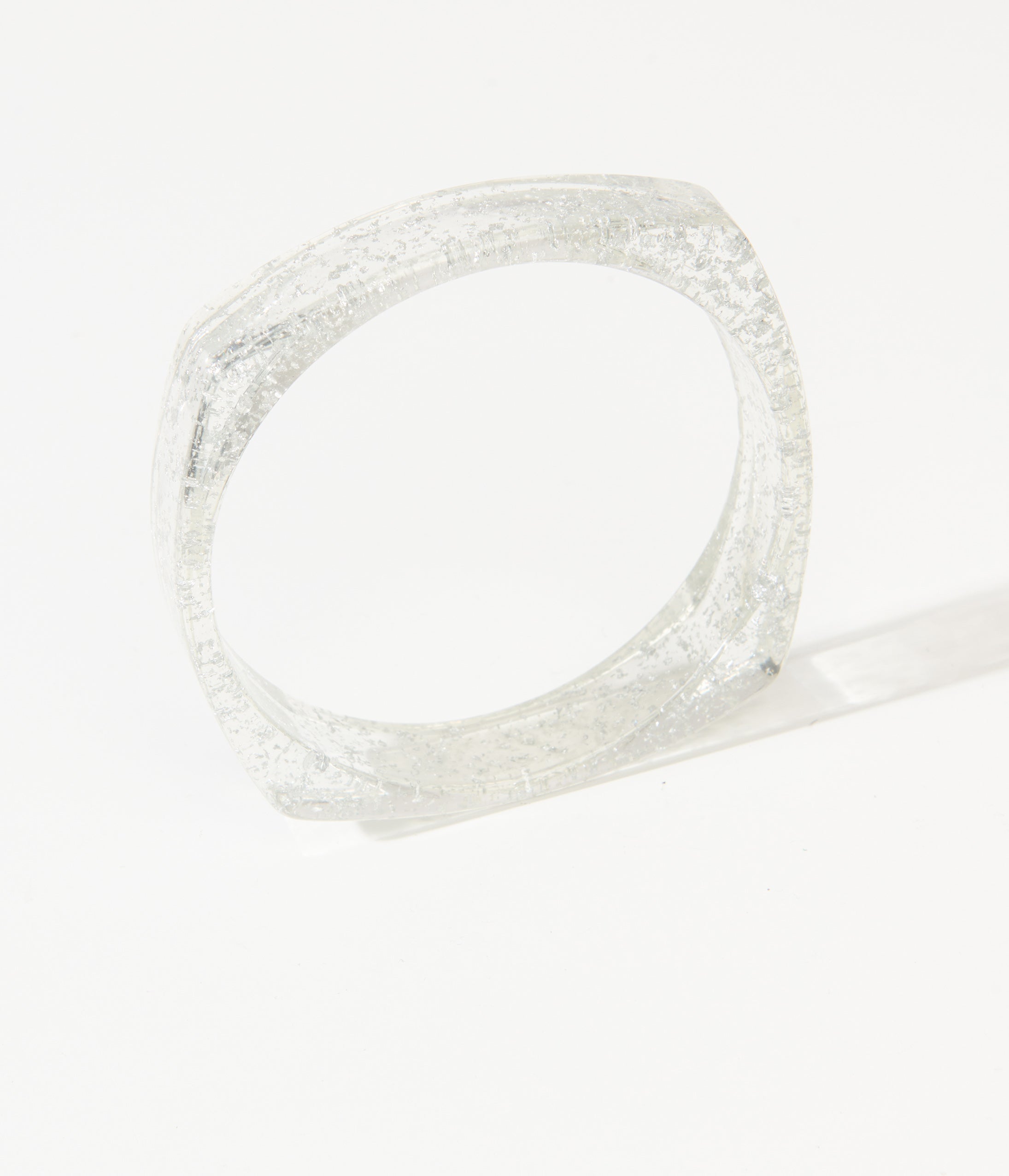 Clear Oversized Bangle Bracelet