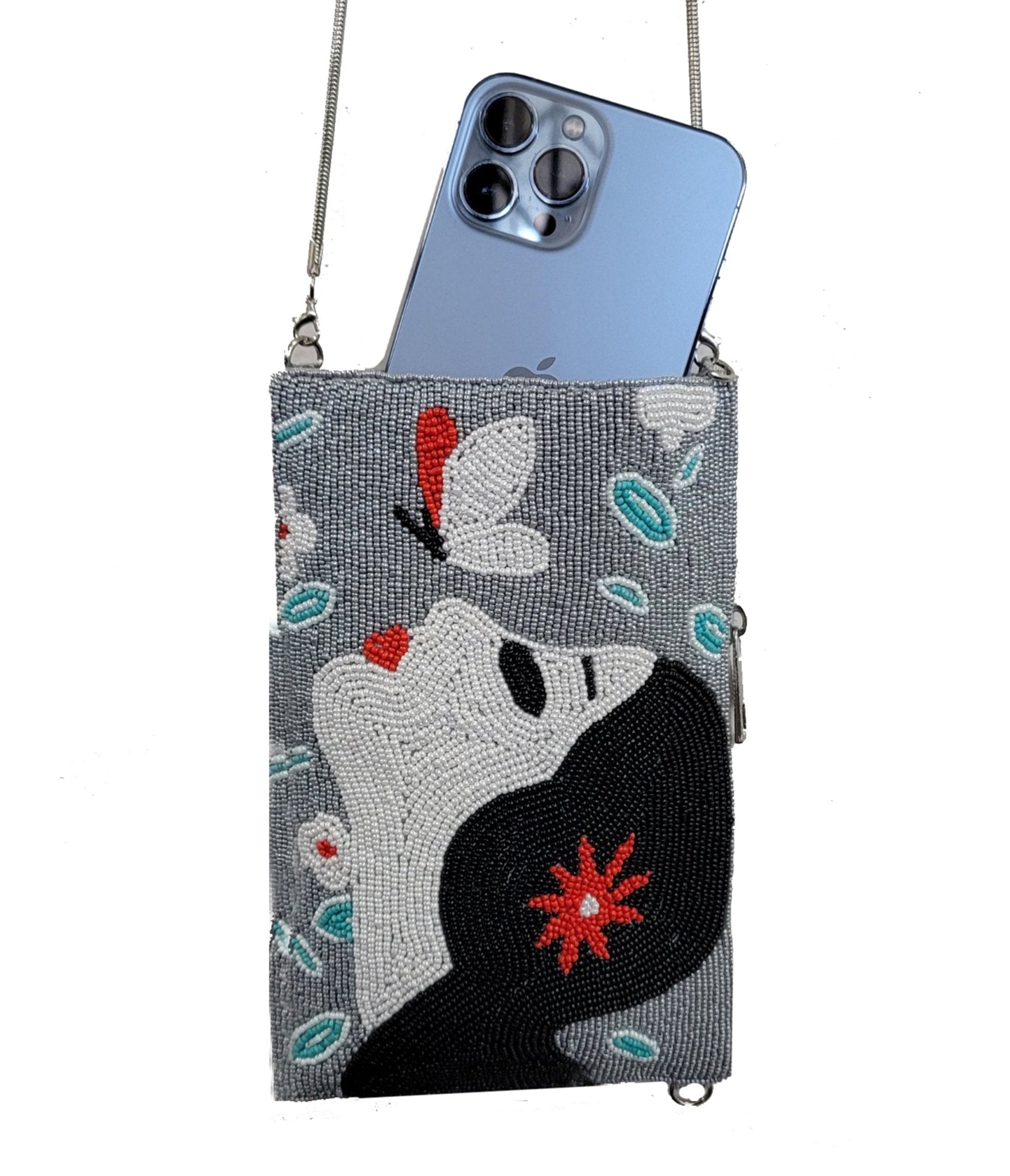 Butterfly Goddess Beaded Cell Phone Bag