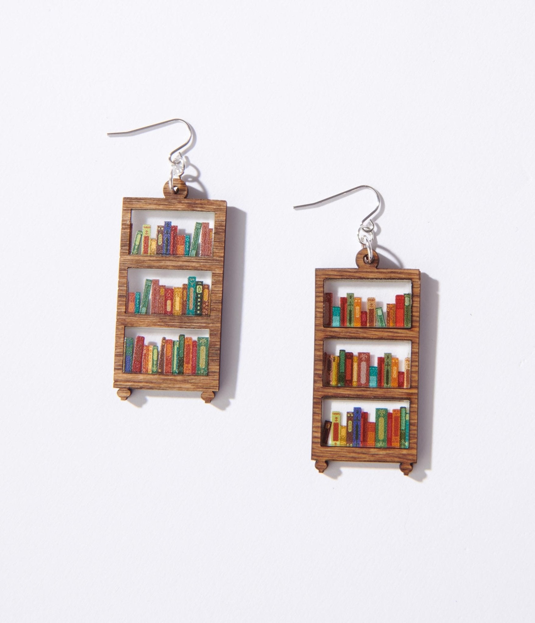 Bookshelf Dangle Earrings