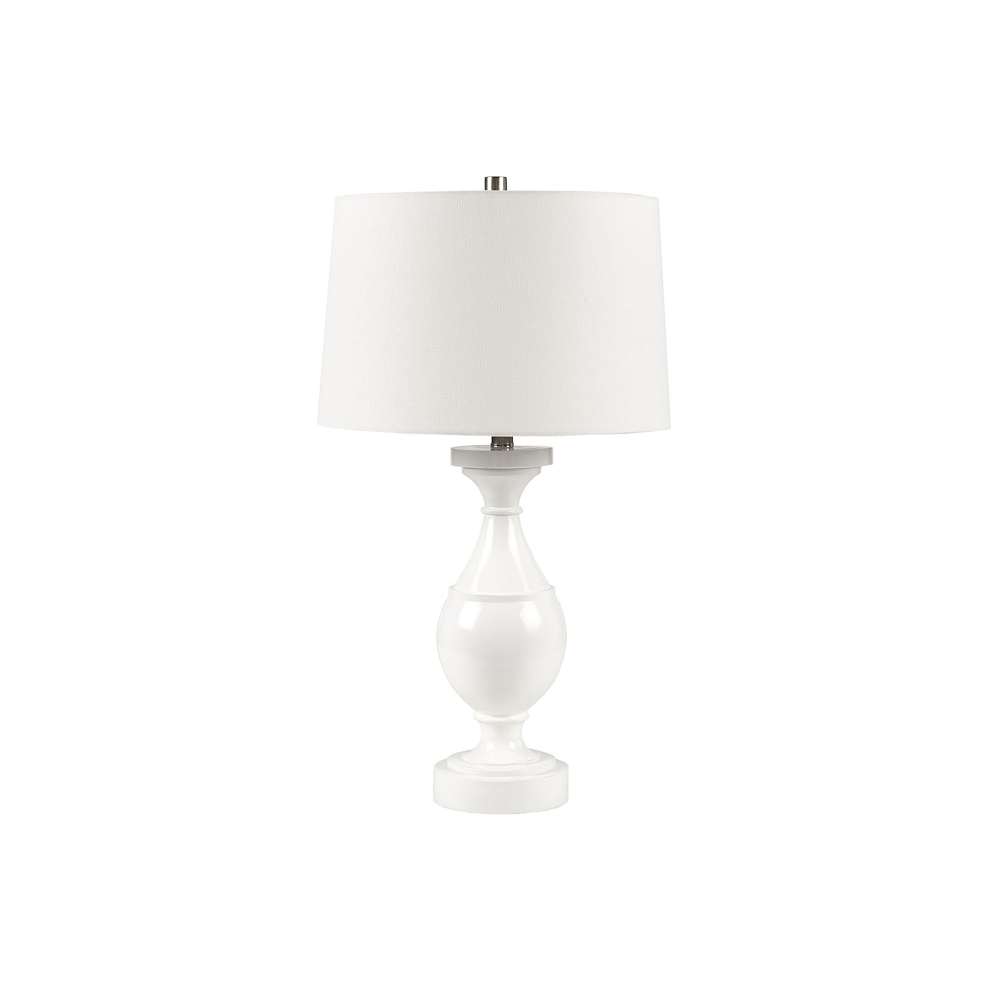 Hampton Hill Blythe Resin Table Lamp - WHITE ONE SIZE