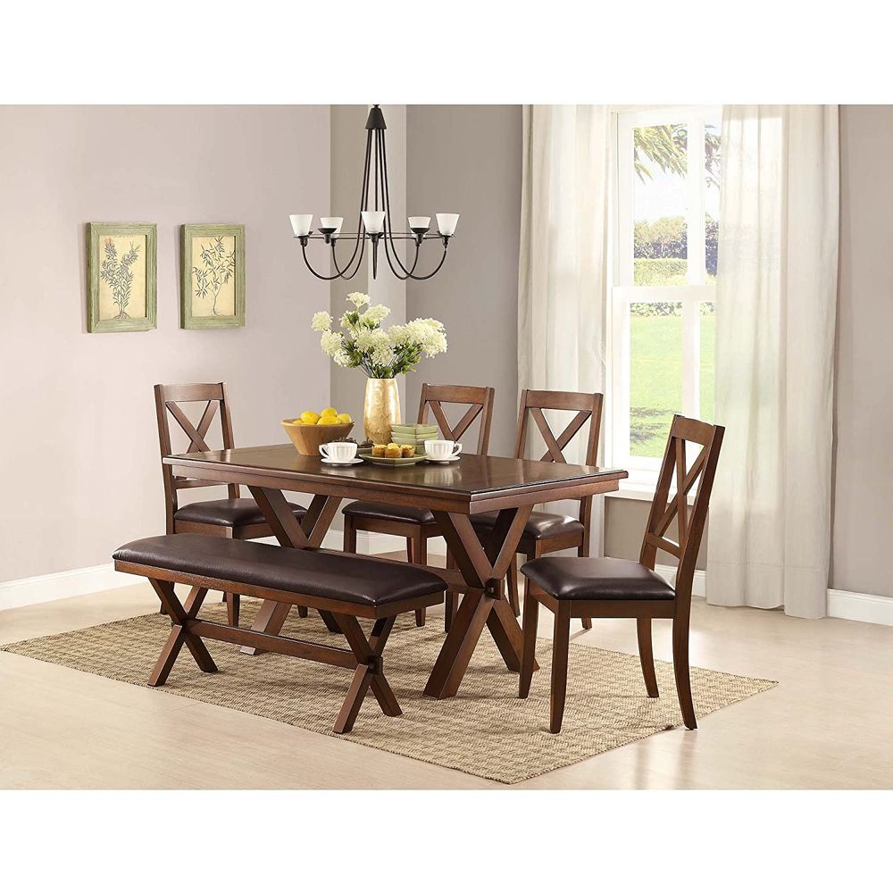 Better Homes & Gardens BH44-084-399-01 Maddox Crossing Dining Chair, Set of 2, Brown