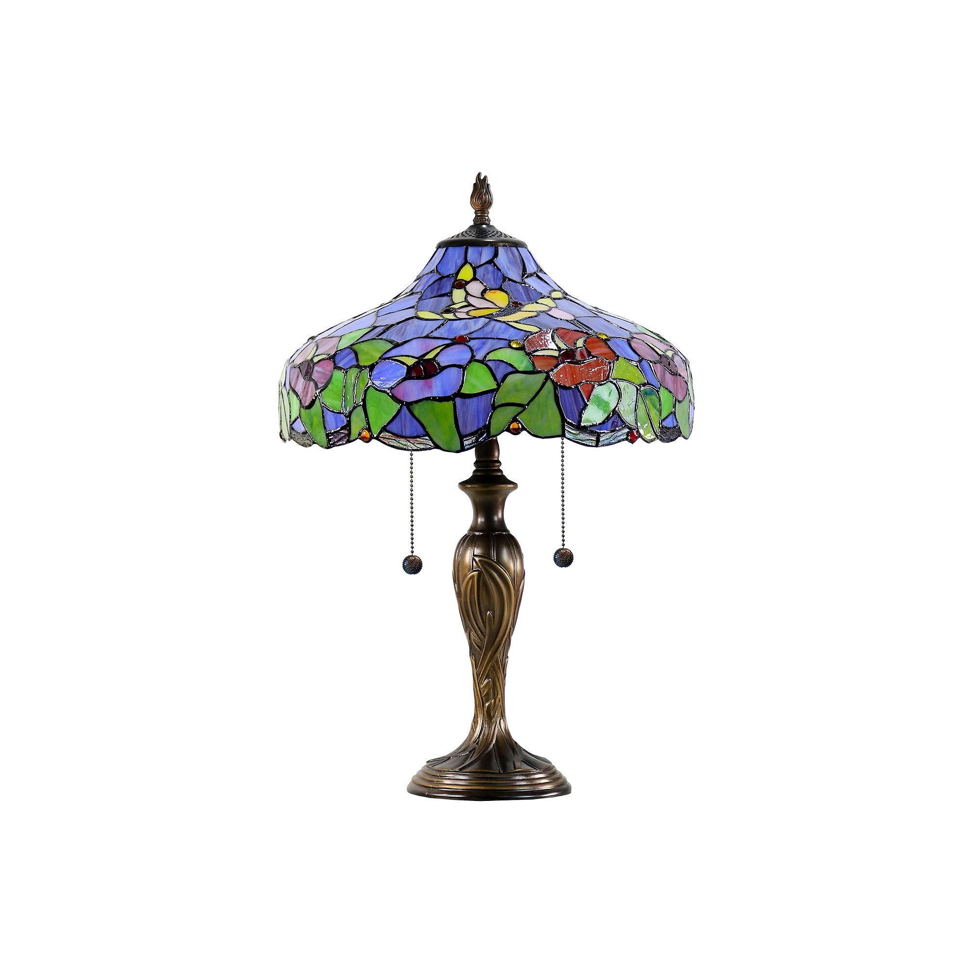 Dale Tiffany 23 Tuscany Garden Tiffany Table Lamp - BLUE ONE SIZE