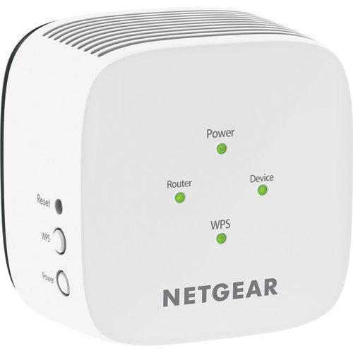 NETGEAR EX6110-100NAS AC1200 Dual Band Wireless Range Extender, White